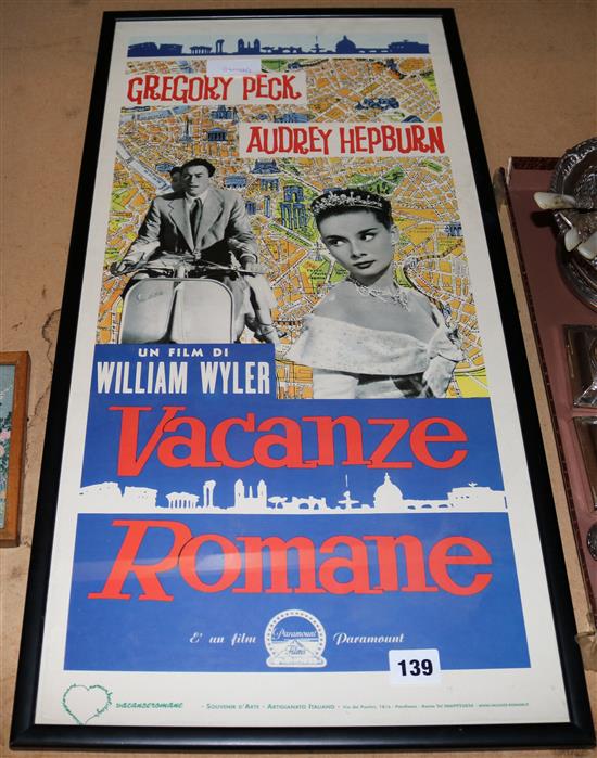 Gregory Peck - Audrey Hepburn film poster